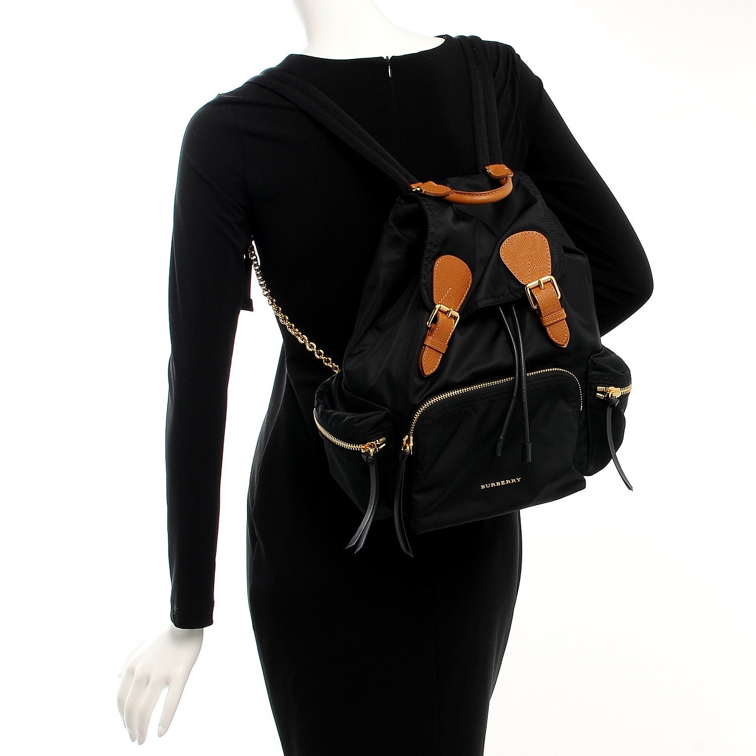 Burberry Nylon Medium Rucksack Backpack Black 2 of 8