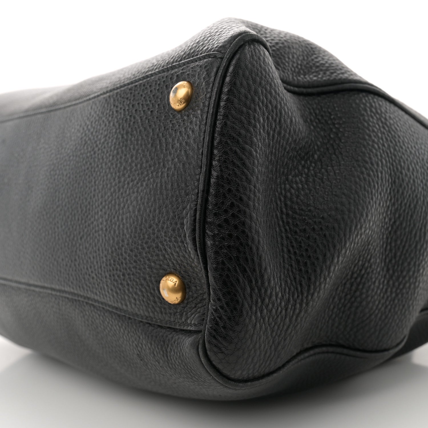 Prada Vitello Daino Bauletto Tote Black 10 of 11