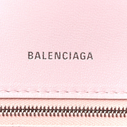 Balenciaga Shiny Box Calfskin Small Hourglass Top Handle Bag Light Rose 6 of 11