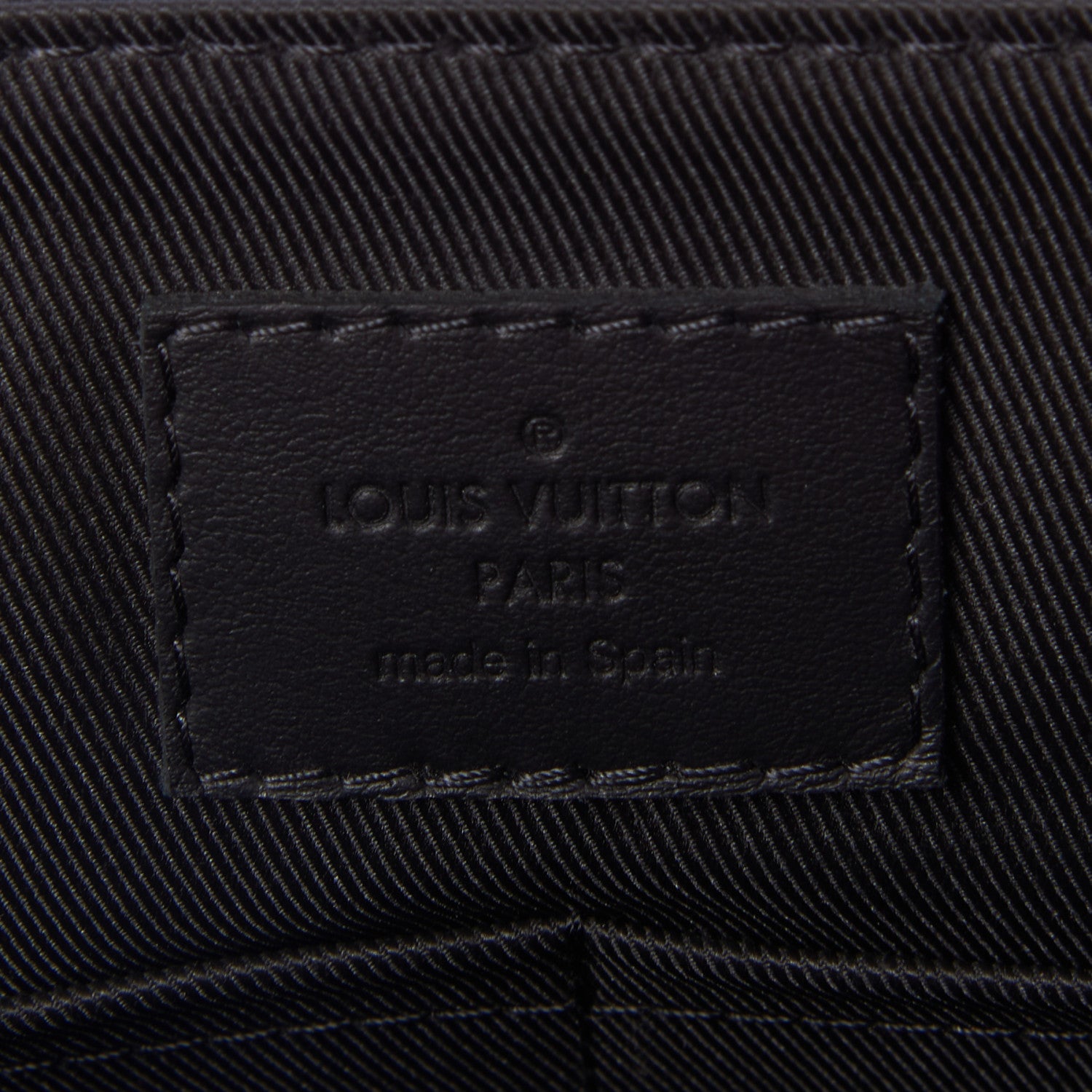 Louis Vuitton Calfskin Aerogram Messenger Black 7 of 7
