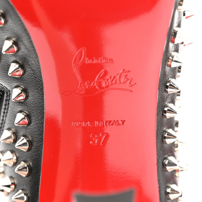 Christian Louboutin Nappa Condora Booty Spikes 100 Ankle Boots 37 Black 7 of 9