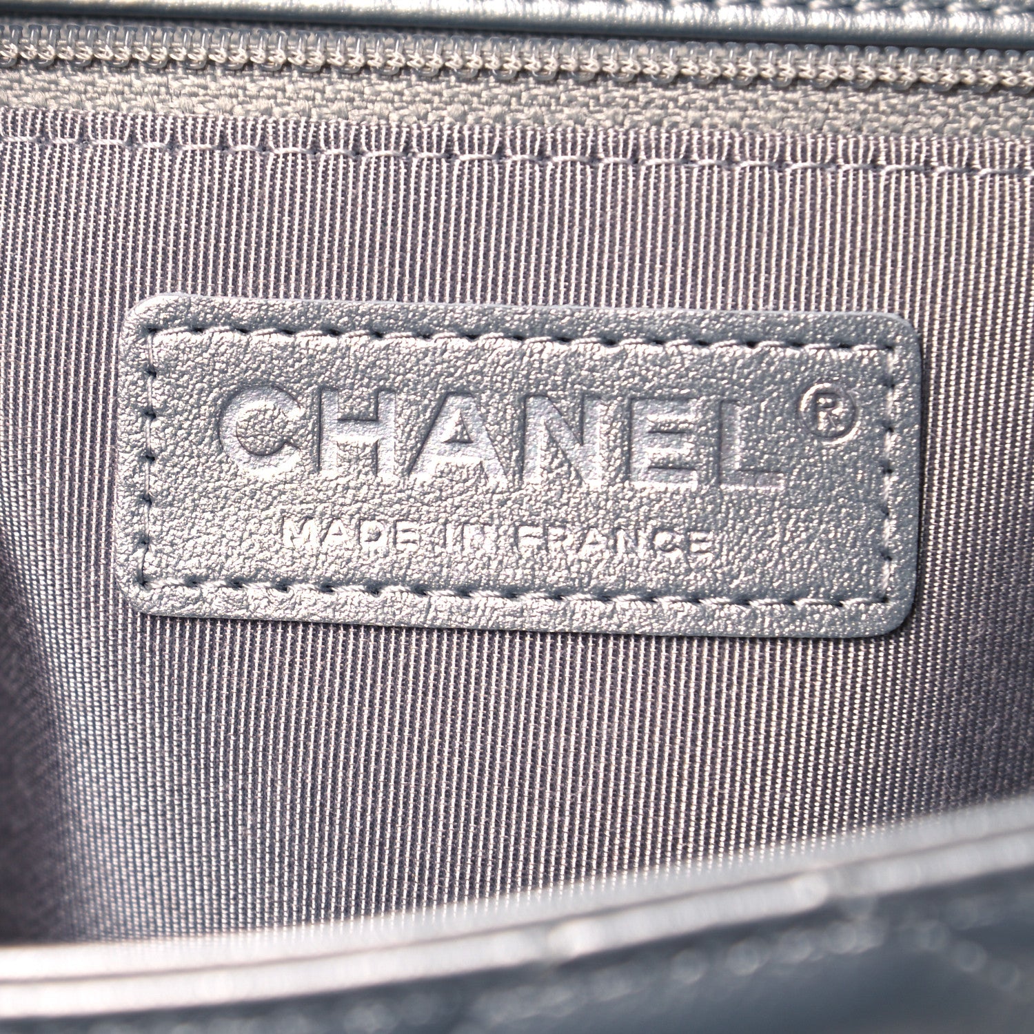 Chanel Metallic Lambskin Medium Chain All Over Flap Silver 6 of 11