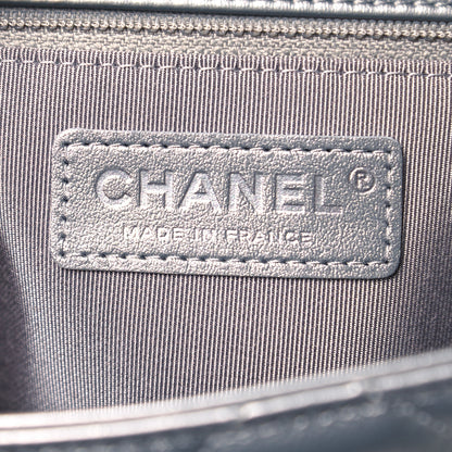 Chanel Metallic Lambskin Medium Chain All Over Flap Silver 6 of 11
