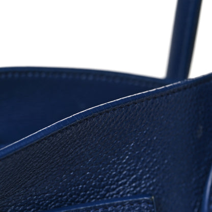 Saint Laurent Grained Calfskin Small Sac De Jour Navy 12 of 13