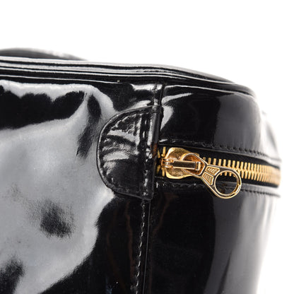 Chanel Patent Vanity Cosmetic Case Black 6 of 12