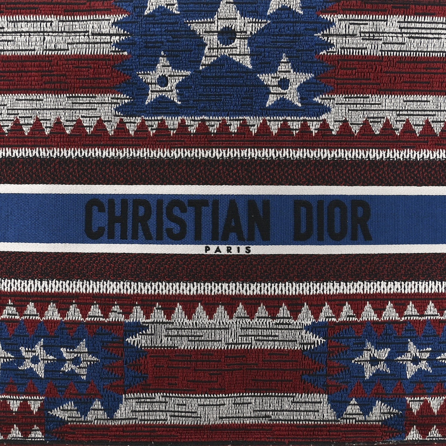 Christian Dior Canvas Embroidered Exclusive US Book Tote Multicolor 8 of 13