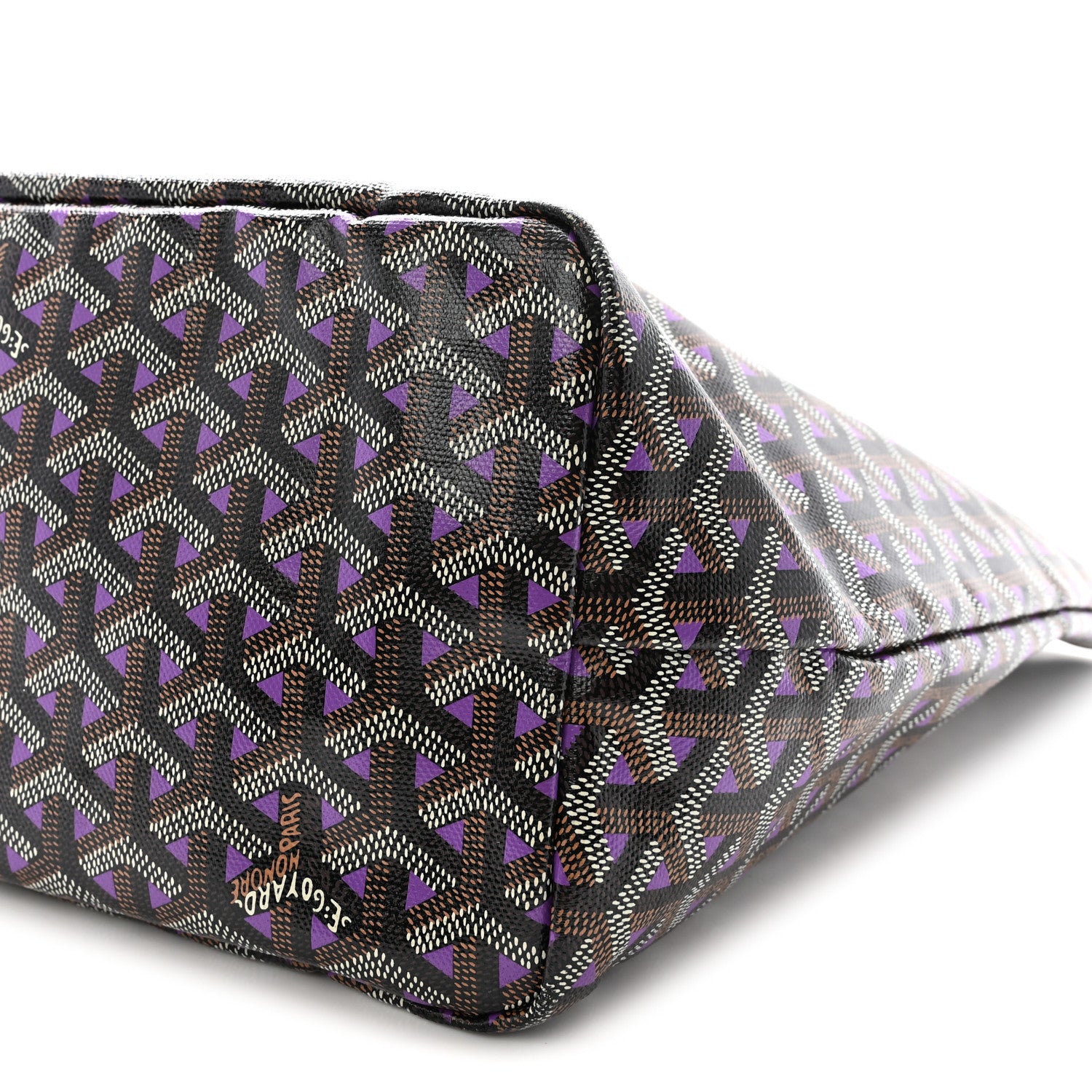 Goyard Goyardine Saint Louis Claire Voie PM Black Purple 9 of 9