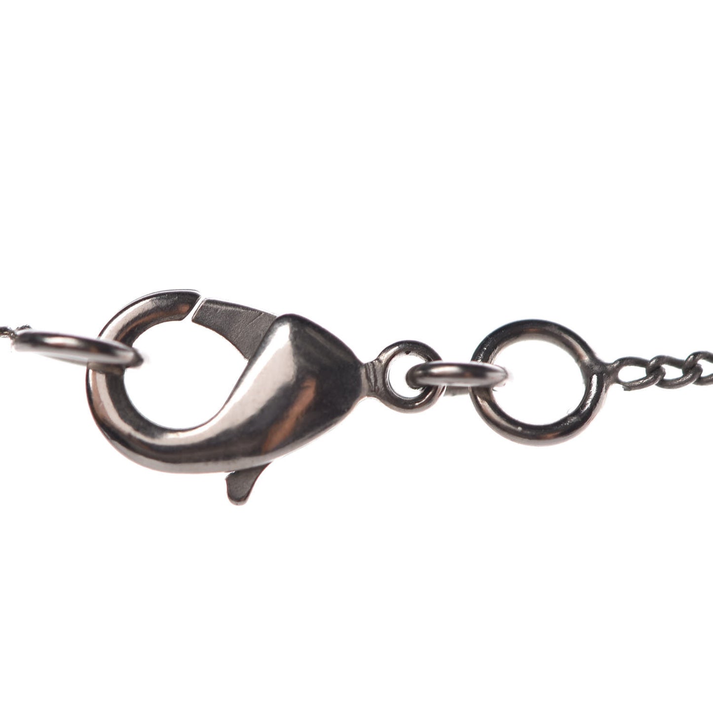 Baguette Crystal CC Necklace Silver