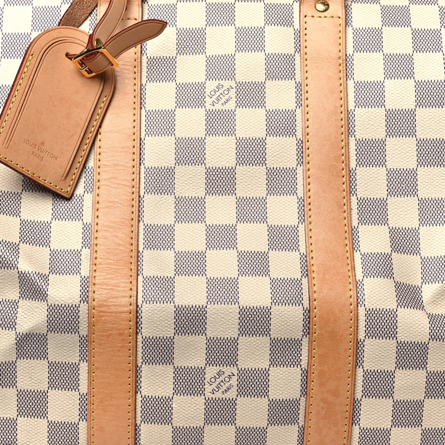 Louis Vuitton Damier Azur Keepall Bandouliere 45 6 of 9