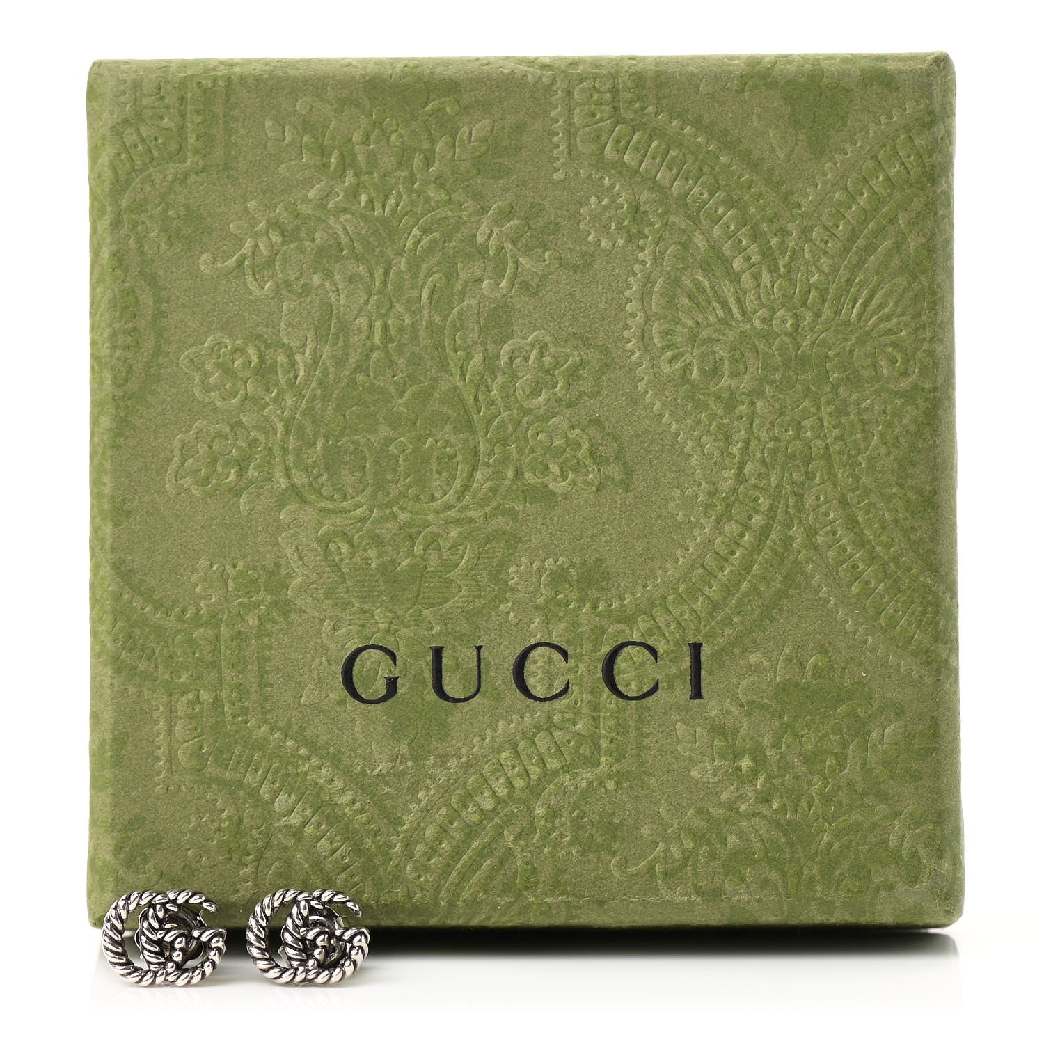 Gucci Sterling Silver Torchon Double G Earrings 6 of 6