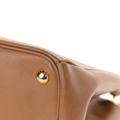 Prada Saffiano Large Galleria Double Zip Tote Caramel 8 of 11