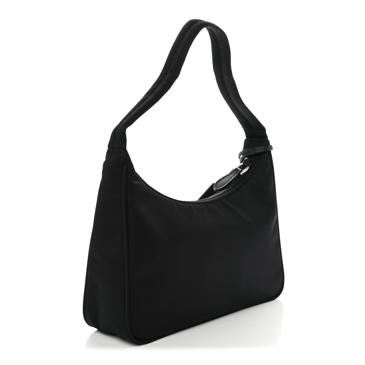 Tessuto Nylon Saffiano Mini Re-Edition 2000 Bag Black