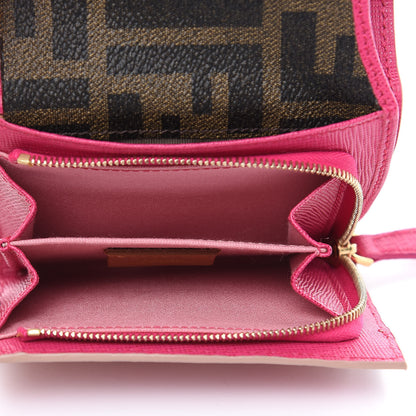 Fendi Vitello Elite QuTweet Compact Wallet Plaster Multicolor 5 of 8