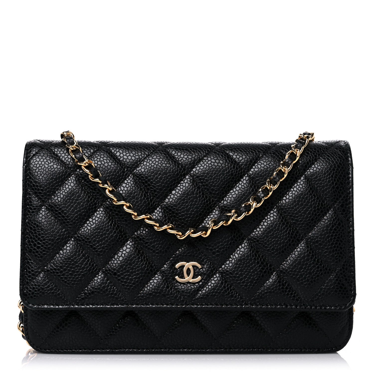 Chanel Caviar Quilted Wallet On Chain WOC Black 1 of 11