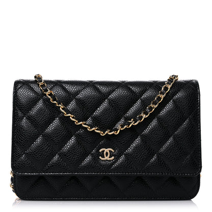 Chanel Caviar Quilted Wallet On Chain WOC Black 1 of 11