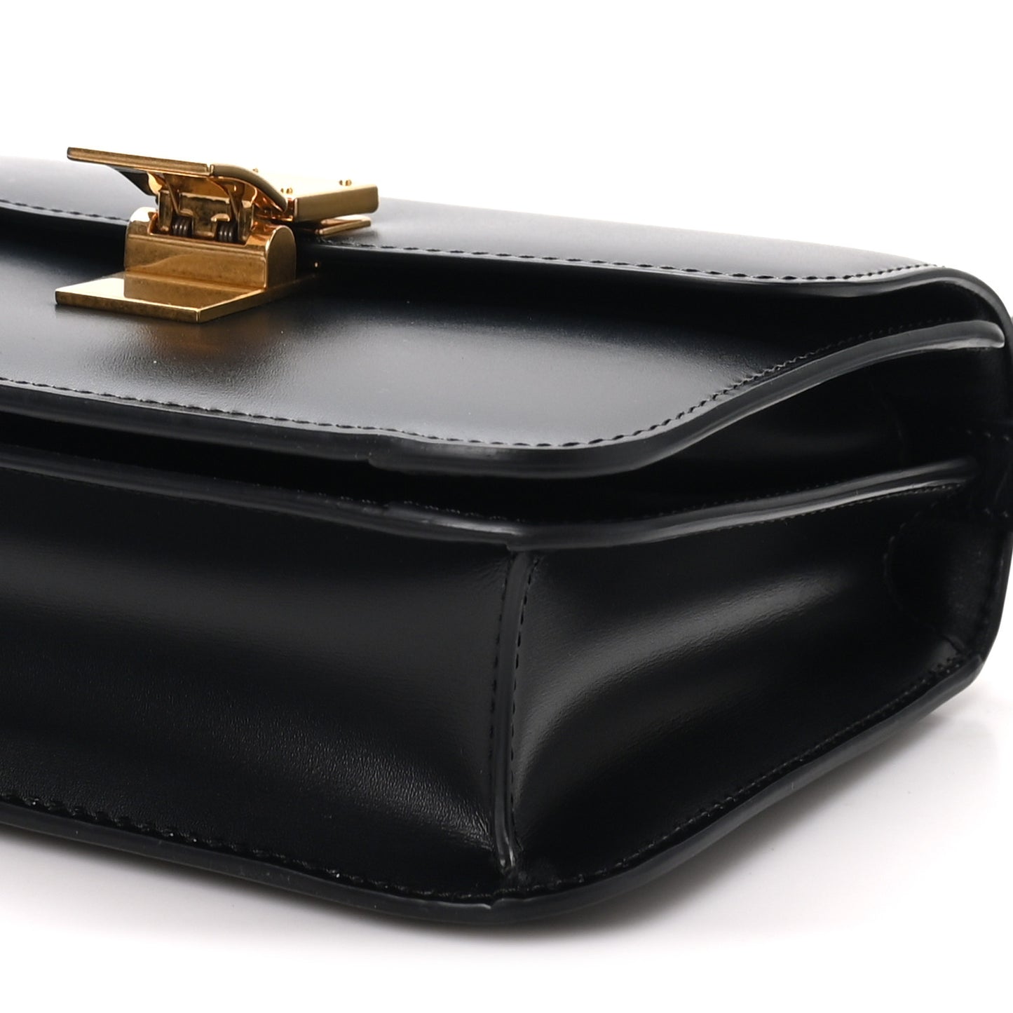 Box Calfskin Teen Classic Box Flap Bag Black