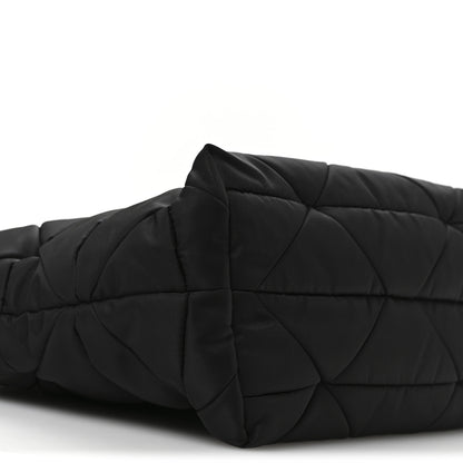 Prada Re-Nylon Nappa Triangle Quilted Padded Double Handled Zip Pocket Tote Black 11 of 13