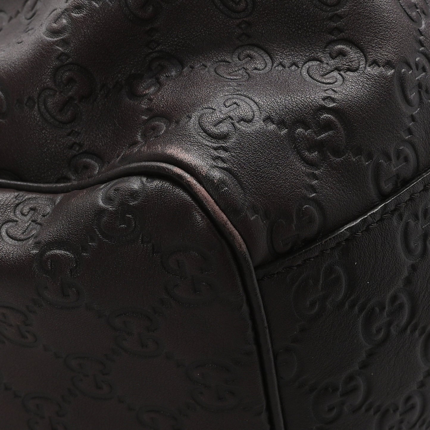 Guccissima Signature Large Sukey Tote Chocolate