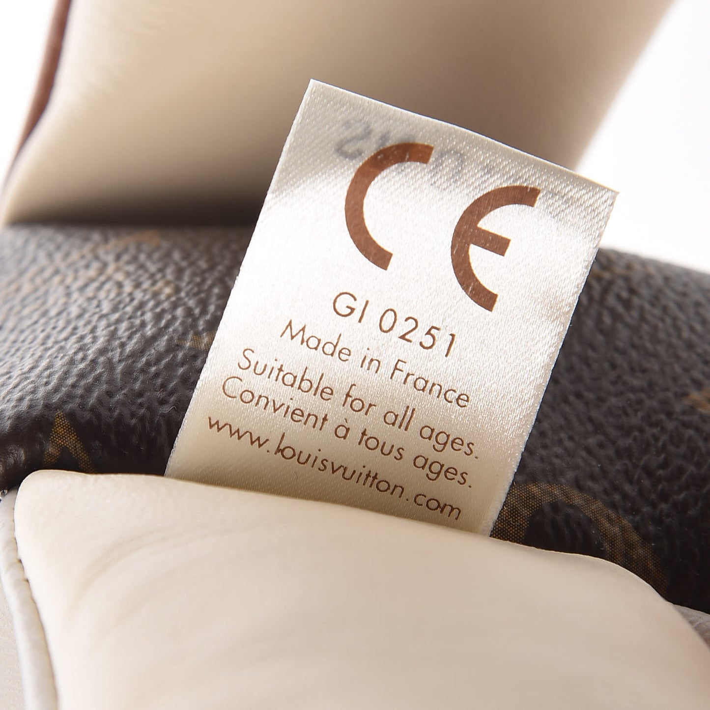 Calfskin Monogram Doudou Oscar Dog Beige