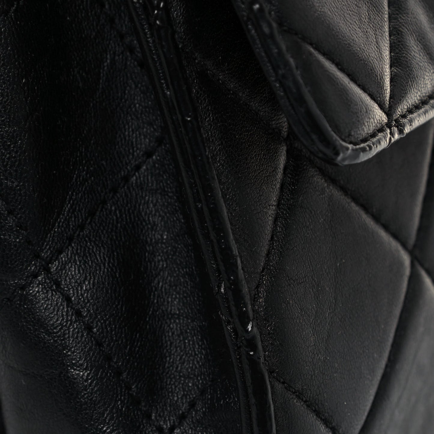 Washed Lambskin Maxi Take Away Flap Bag Black
