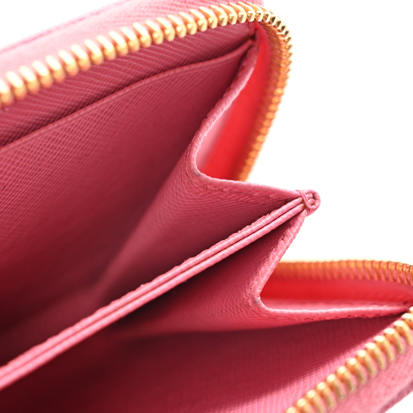 Saffiano Metal Coin Purse Pink