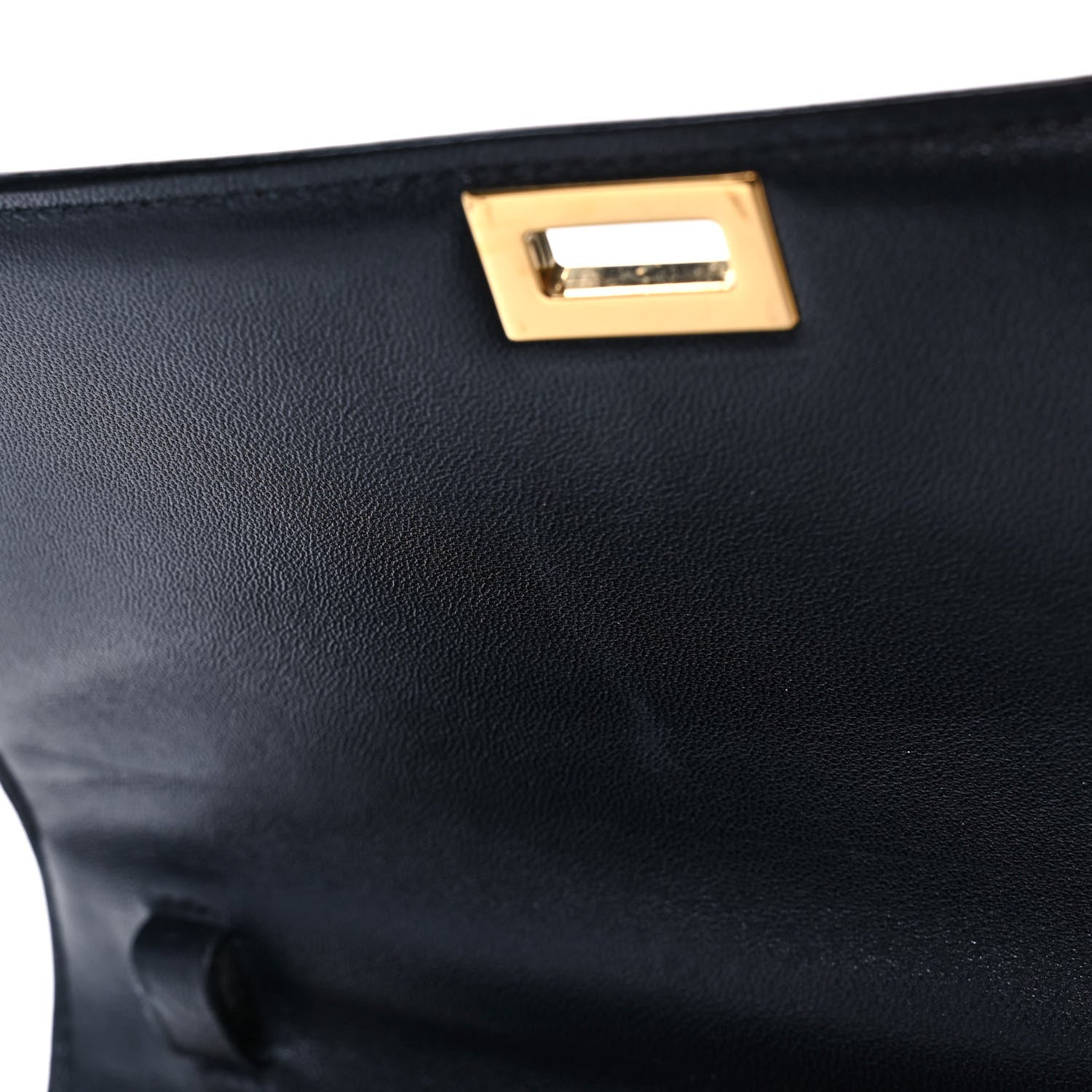 Celine Box Calfskin Medium Classic Box Flap Bag Navy Tan 11 of 12