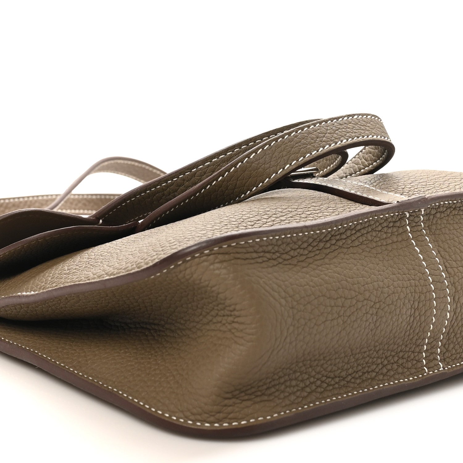 Hermes Taurillon Clemence Halzan 25 Etoupe 9 of 10