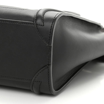 Celine Smooth Calfskin Nano Luggage Black 11 of 12
