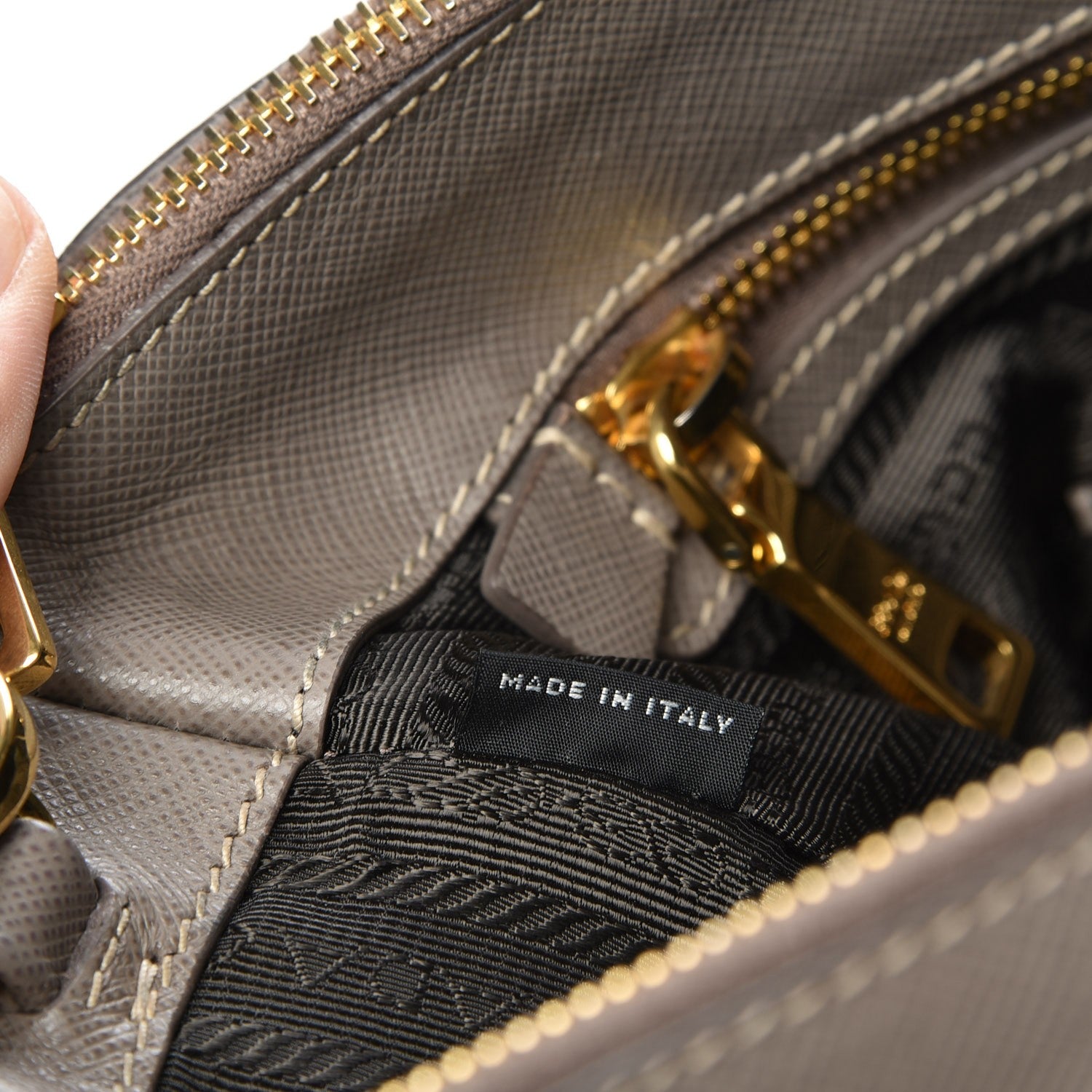 Prada Saffiano Medium Galleria Double Zip Tote Argilla 14 of 15