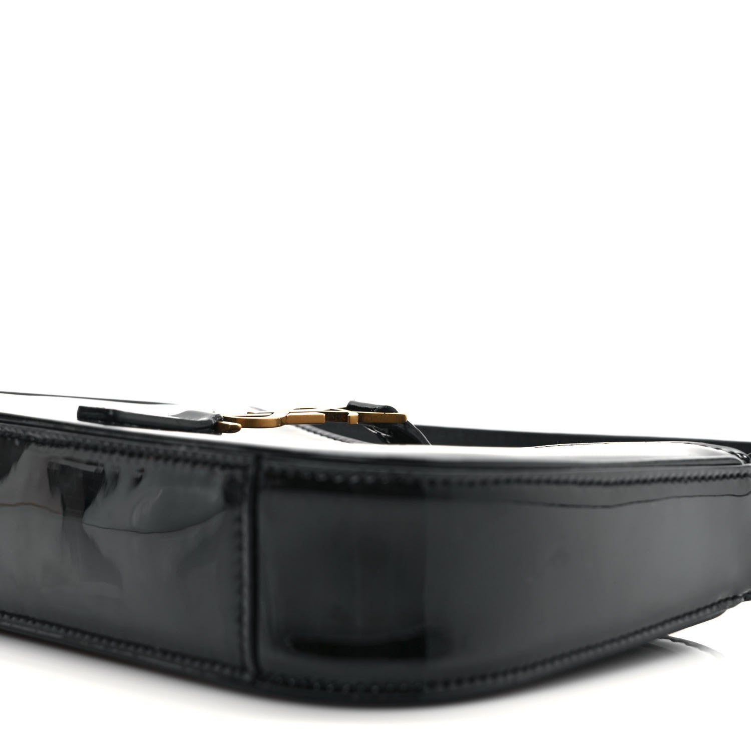 Saint Laurent Patent Calfskin Le 5 A 7 Mini Hobo Black 8 of 8