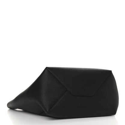 Celine Soft Grained Calfskin Medium Belt Cabas Phantom Black 4 of 11