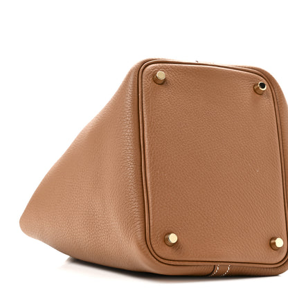 Hermes Taurillon Clemence Picotin Lock 18 PM Gold 9 of 11