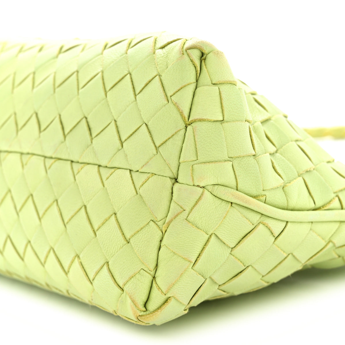 Nappa Intrecciato Mini Shoulder Bag Green