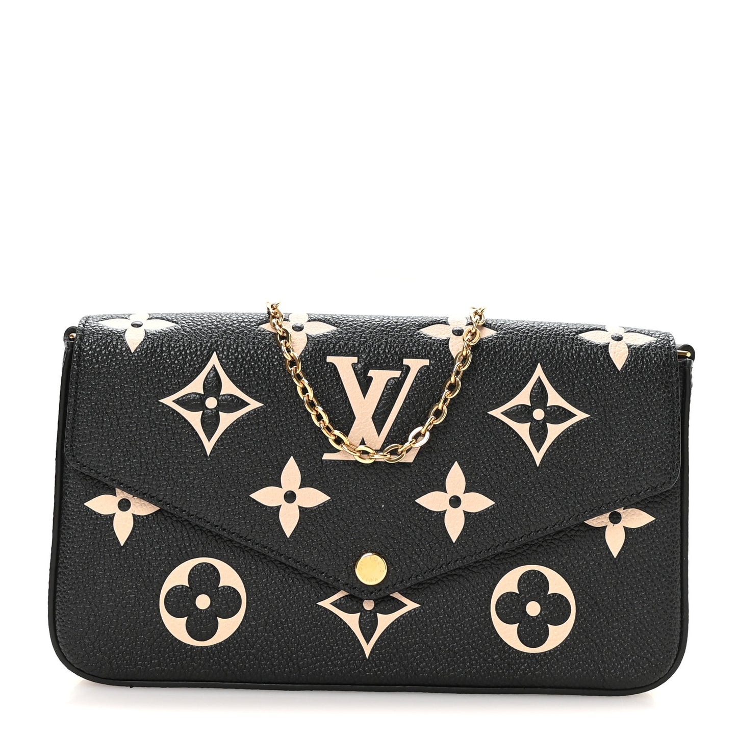 Empreinte Monogram Giant Felicie Pochette Black Beige