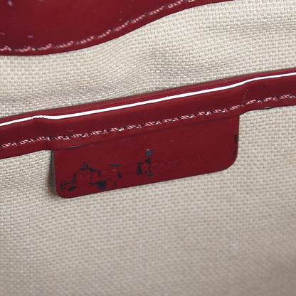 Burberry Nova Check Heart Small Gracie Tote Berry Red 7 of 8