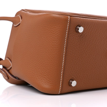 Hermes Taurillon Clemence Lindy 26 Gold 8 of 10