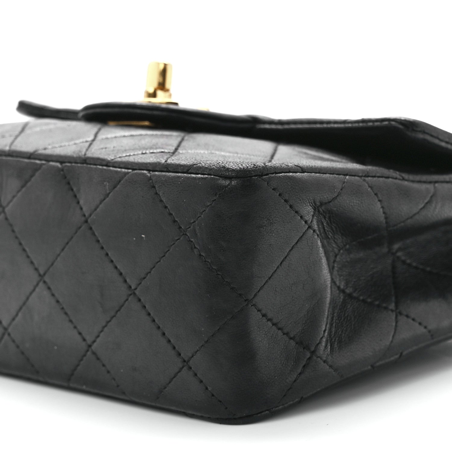 Chanel Lambskin Quilted Mini Square Flap Bag Black 11 of 11