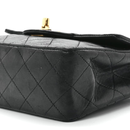 Chanel Lambskin Quilted Mini Square Flap Bag Black 11 of 11