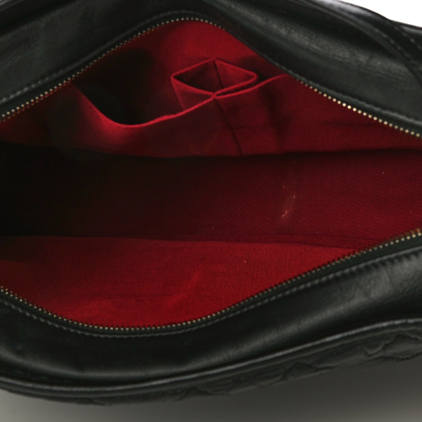 Aged Calfskin Quilted Large Gabrielle Hobo Black