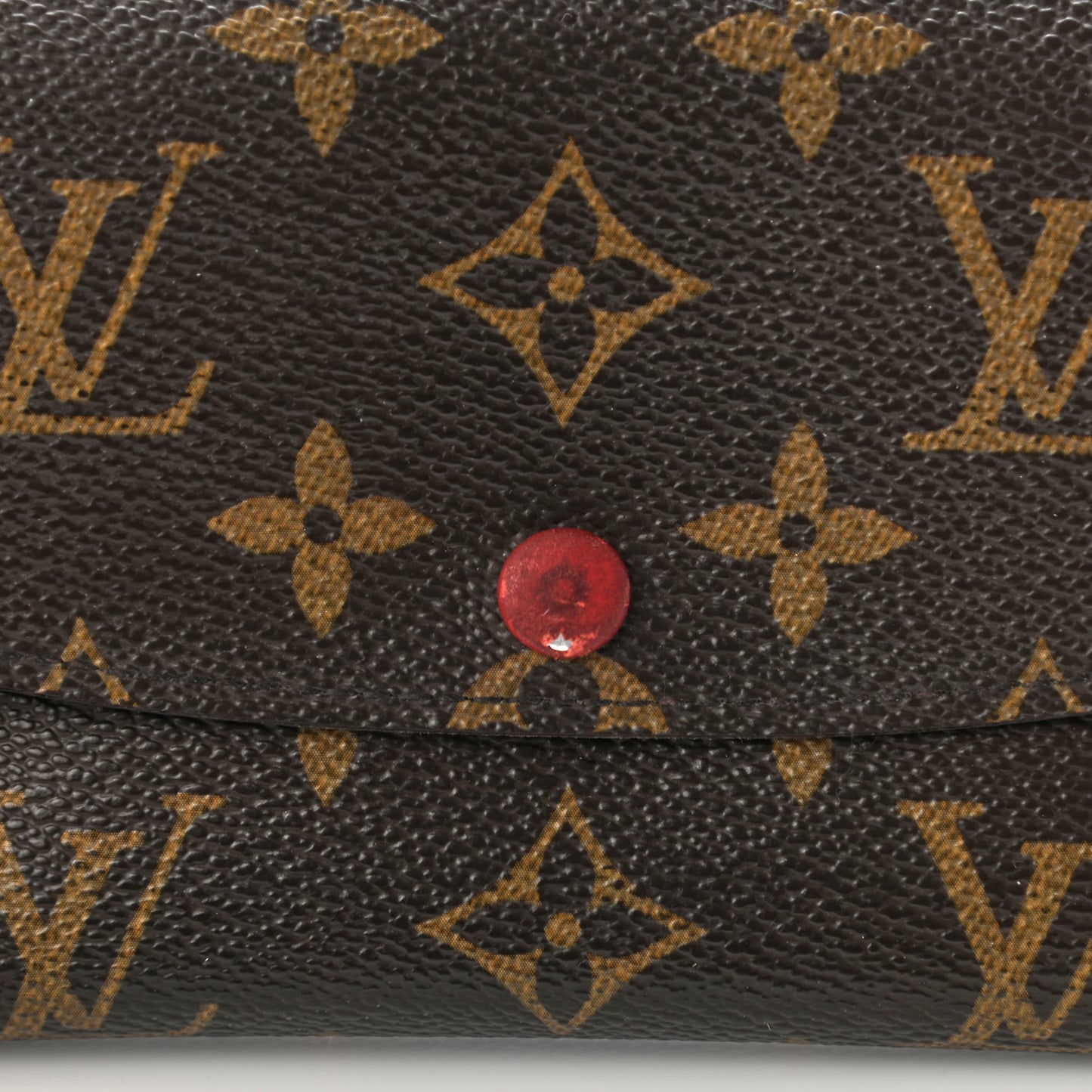 Monogram Emilie Wallet Red