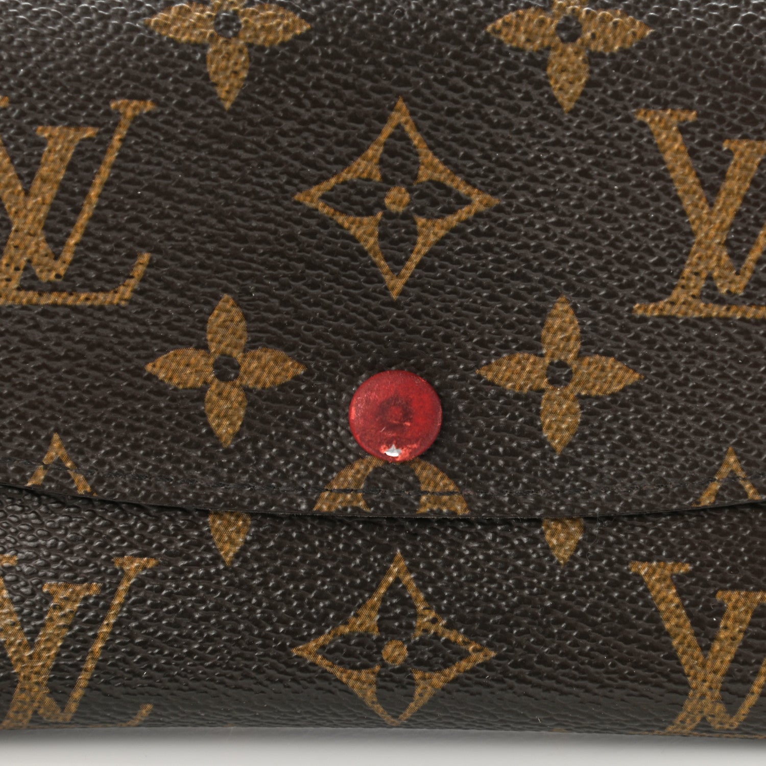 Louis Vuitton Monogram Emilie Wallet Red 8 of 17