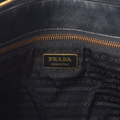 Prada Saffiano Lux Large Double Zip Tote Black 6 of 9