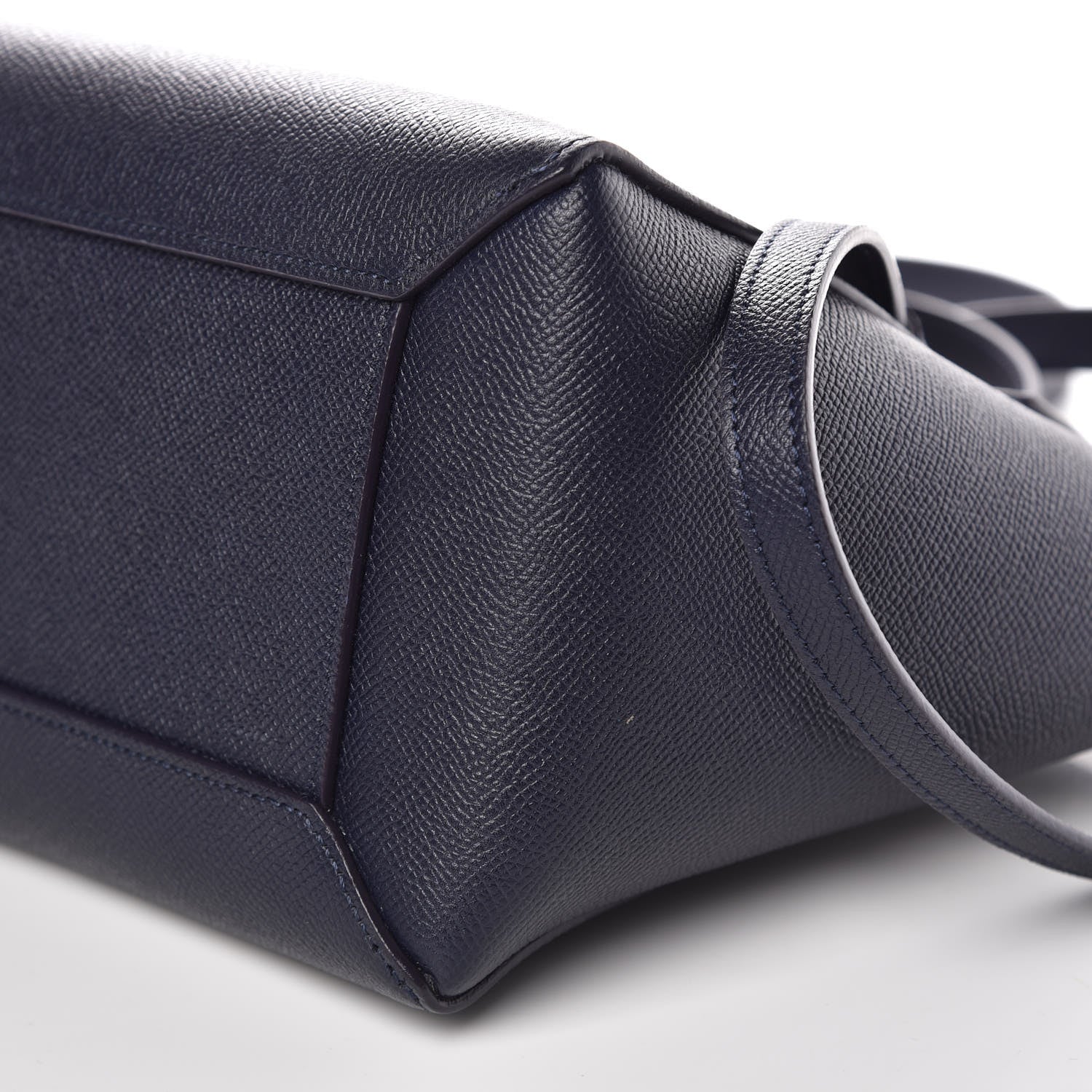 Celine Baby Grained Calfskin Micro Belt Bag Steel Blue 9 of 10