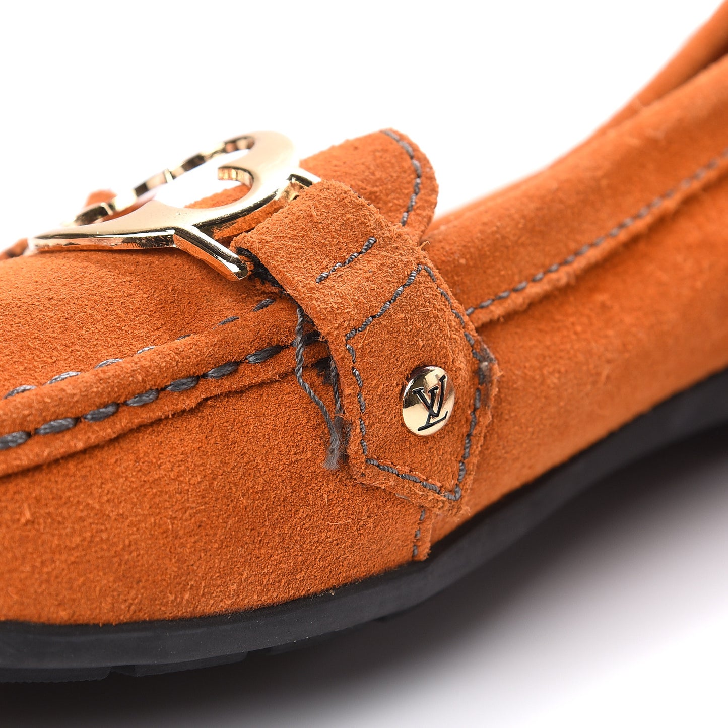 Suede Loafers 7 Orange