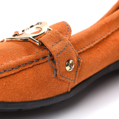 Louis Vuitton Suede Loafers 7 Orange 11 of 12
