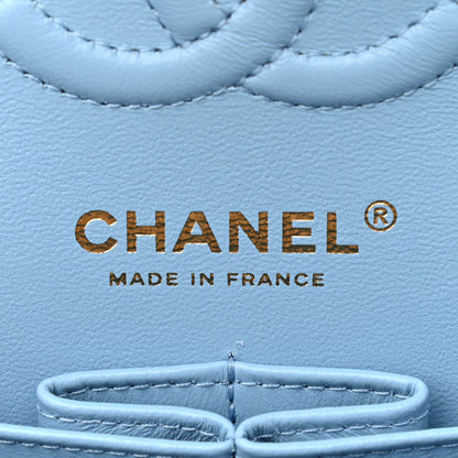 Chanel Caviar Quilted Small Double Flap Blue 5 of 10