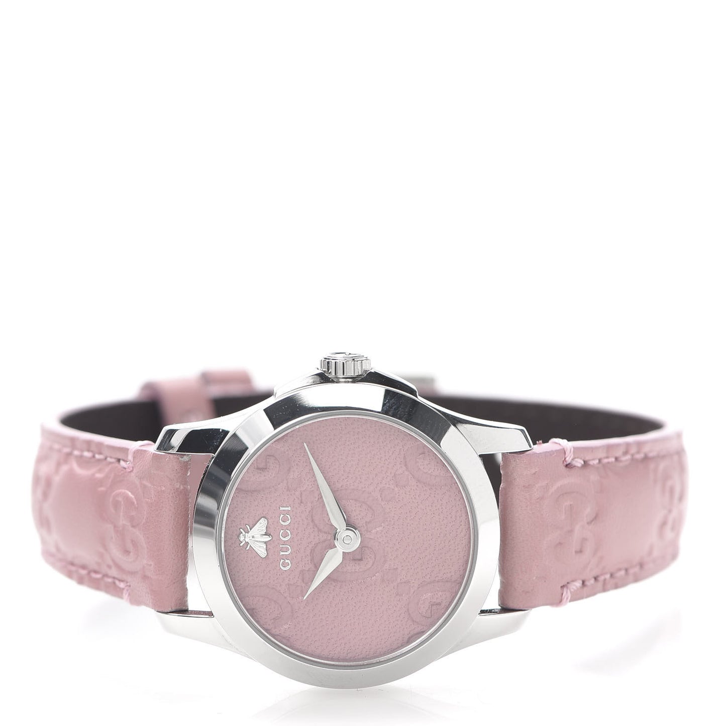 Stainless Steel Calfskin 27mm G-Timeless Quartz Watch Pink