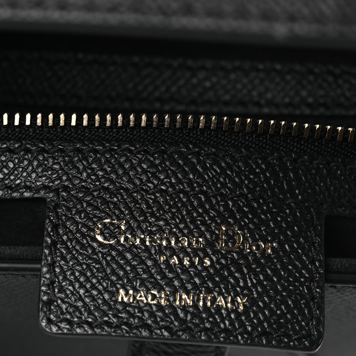 Grained Calfskin Saddle Bag Black