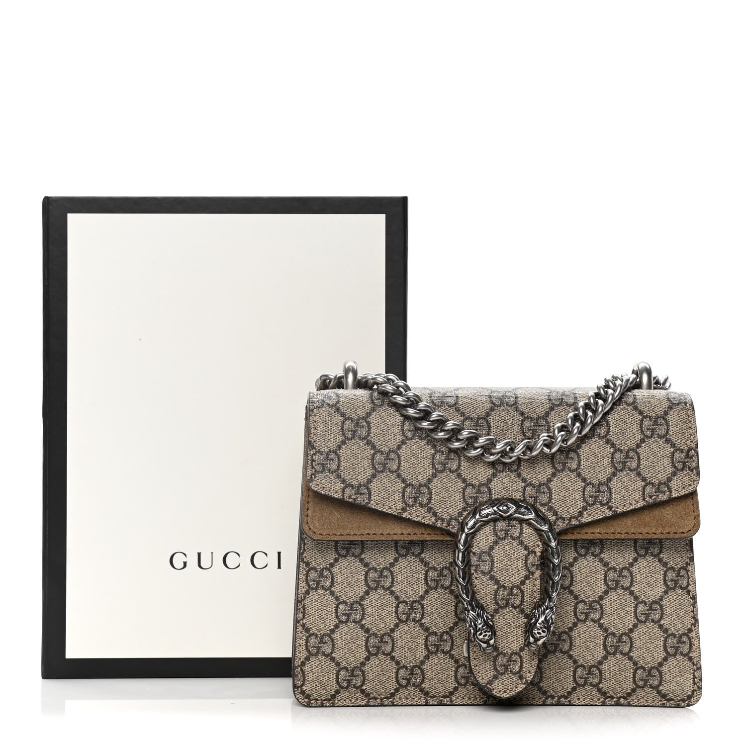 Gucci GG Supreme Monogram Mini Dionysus Shoulder Bag Taupe 16 of 16