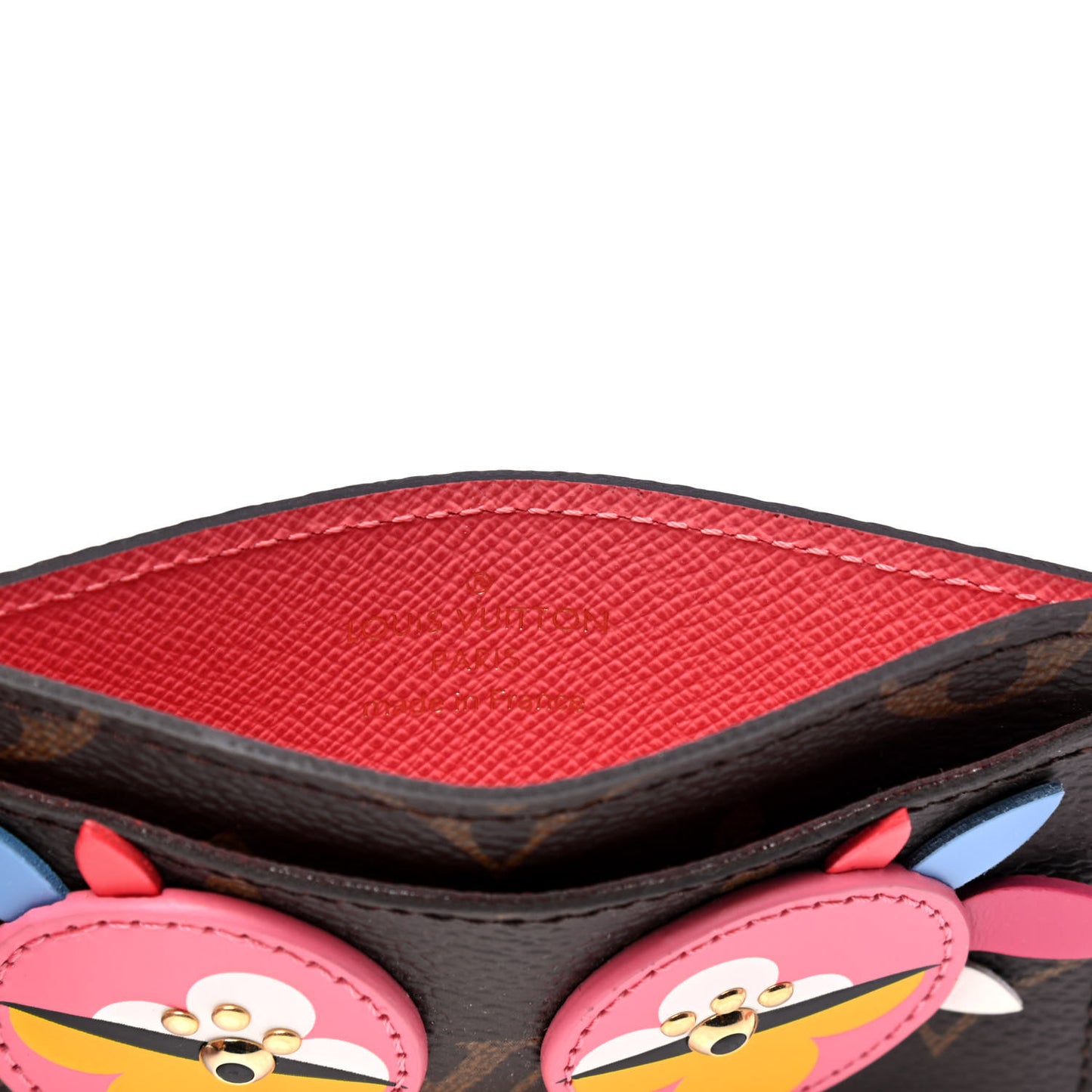 Monogram Lovely Birds Card Holder